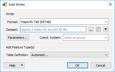 Add a MapInfo TAB writer